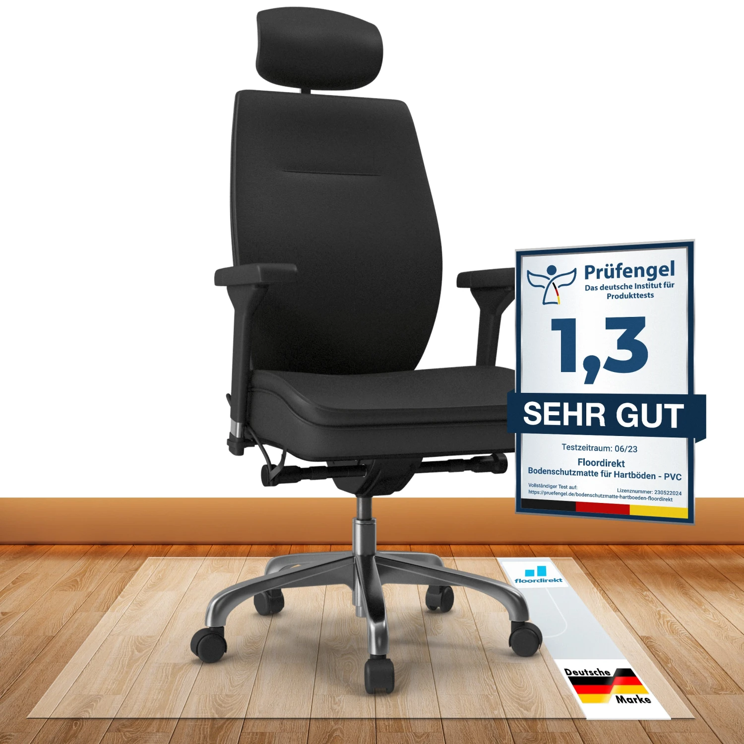 Bodenschutzmatte Für Hartböden | Neo Plus | Transparent 3 Bodenschutzmatte Für Hartböden | Neo Plus | Transparent