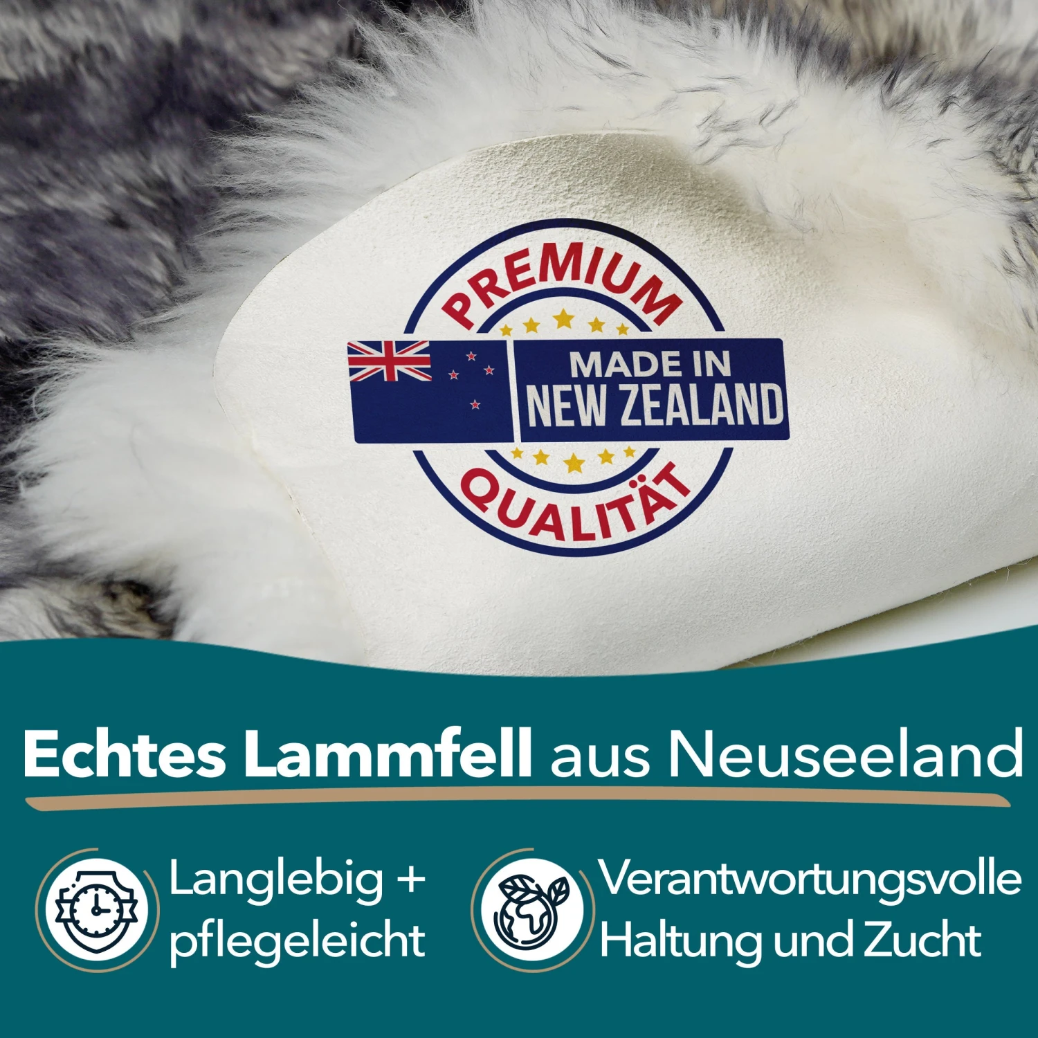 Schaffell Audrey | Zertifizierte Premium-Qualität | Individuell Einsetzbar | In Verschiedenen Farben 4 Schaffell Audrey | Zertifizierte Premium-Qualität | Individuell Einsetzbar | In Verschiedenen Farben – Bild 2