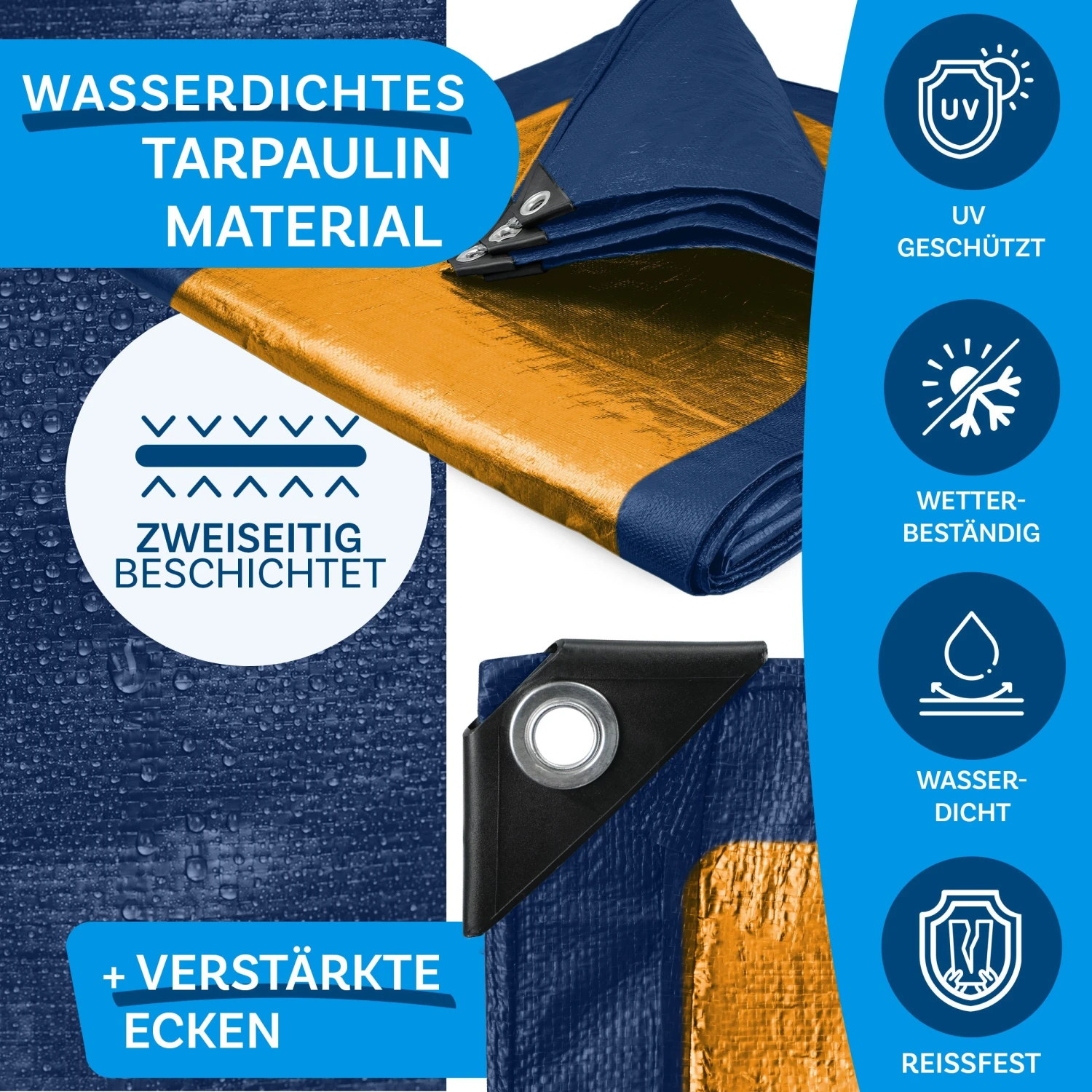 Abdeckplane | Extrem Reißfest | Schutzplane Für Jedes Wetter | 240 G/m² 5 Abdeckplane | Extrem Reißfest | Schutzplane Für Jedes Wetter | 240 G/m² – Bild 3