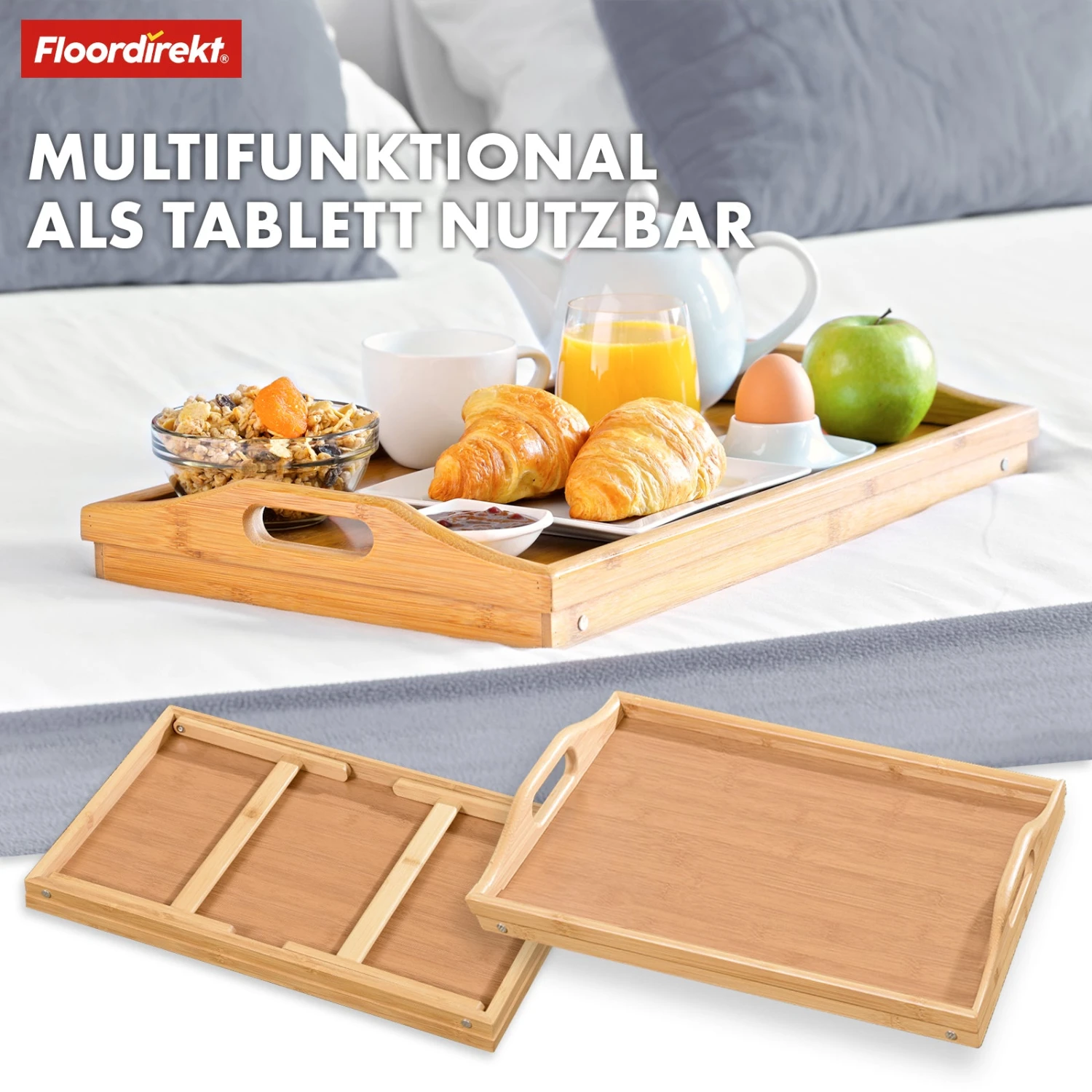 Bambus-Betttablett | Utah | Serviertablett Mit Klappbaren Füßen | Praktisch, Stilvoll Und Nachhaltig 8 Bambus-Betttablett | Utah | Serviertablett Mit Klappbaren Füßen | Praktisch, Stilvoll Und Nachhaltig – Bild 6
