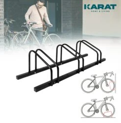 Fahrradständer Linus | Schwarz Oder Silber | Zur Boden- Oder Wandmontage | Verschiedene Größen 38 Fahrradständer Linus | Schwarz Oder Silber | Zur Boden- Oder Wandmontage | Verschiedene Größen -Floordirekt 1.Mainimage 3 FahrradstandHS T039A BLACK UPDATE background