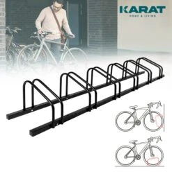 Fahrradständer Linus | Schwarz Oder Silber | Zur Boden- Oder Wandmontage | Verschiedene Größen 41 Fahrradständer Linus | Schwarz Oder Silber | Zur Boden- Oder Wandmontage | Verschiedene Größen -Floordirekt 1.Mainimage 6 FahrradstandHS T039A BLACK UPDATE background