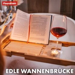 Bambus Badewannenablage | Oklahoma | Ausziehbares Badewannentablett Mit Buchablage 12 Bambus Badewannenablage | Oklahoma | Ausziehbares Badewannentablett Mit Buchablage -Floordirekt 10 24BathtubCaddybamboo 6.Caddy