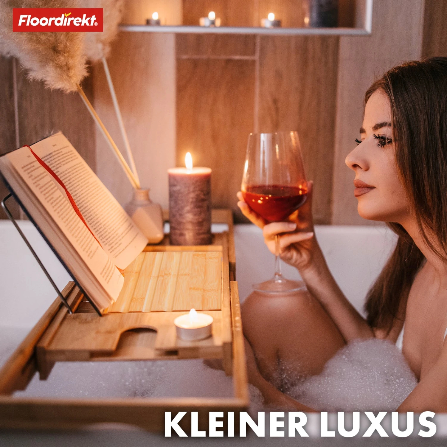 Bambus Badewannenablage | Oklahoma | Ausziehbares Badewannentablett Mit Buchablage 7 Bambus Badewannenablage | Oklahoma | Ausziehbares Badewannentablett Mit Buchablage – Bild 5