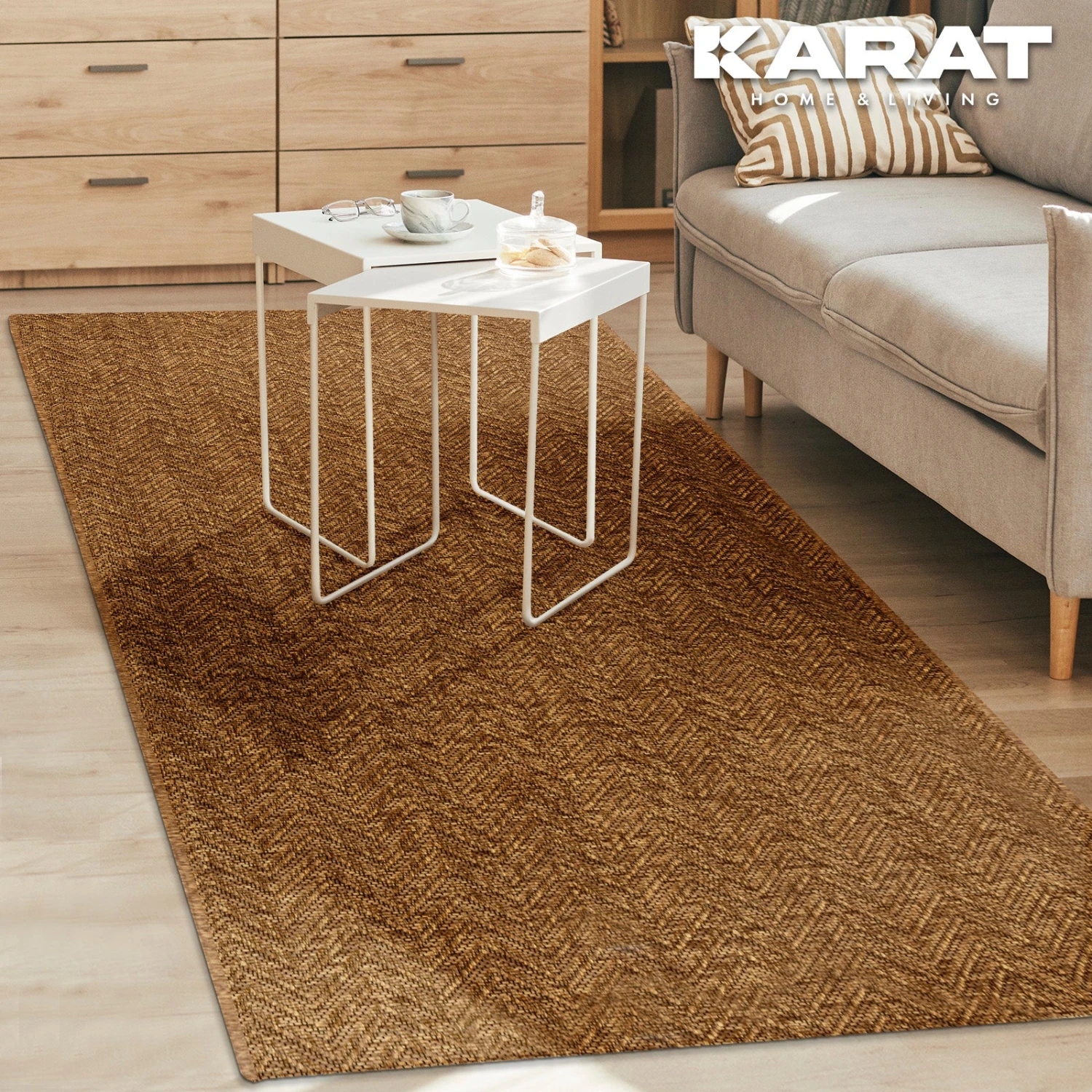 Karat Wohnteppich | Cheron | 2 Farben | Bodenbelag Für Flur & Wohnraum 12 Karat Wohnteppich | Cheron | 2 Farben | Bodenbelag Für Flur & Wohnraum – Bild 10