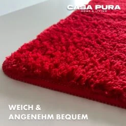 Badematten Sky | Badteppich In Eckig & Rund | Rutschhemmende Rückseite 30 Badematten Sky | Badteppich In Eckig & Rund | Rutschhemmende Rückseite -Floordirekt 11SKYredbadematte Karat2.weigh bequem rot