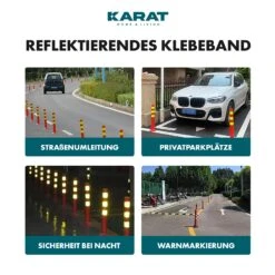 Reflektierendes Klebeband | Selbstklebend & Wasserdicht | Verschiedene Farben | 5 Cm X 10 M 29 Reflektierendes Klebeband | Selbstklebend & Wasserdicht | Verschiedene Farben | 5 Cm X 10 M -Floordirekt 11Yellow reflective tape DE 08