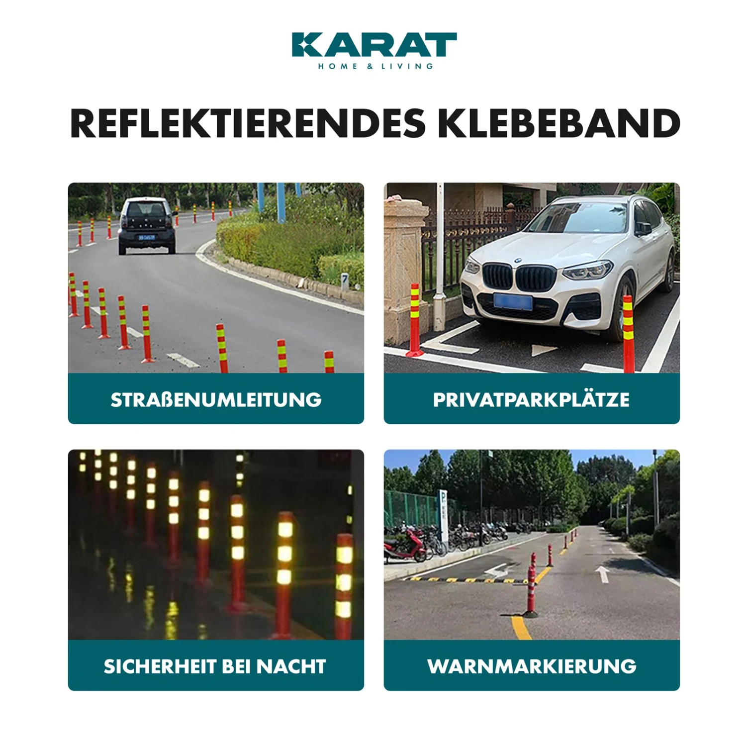 Reflektierendes Klebeband | Selbstklebend & Wasserdicht | Verschiedene Farben | 5 Cm X 10 M 13 Reflektierendes Klebeband | Selbstklebend & Wasserdicht | Verschiedene Farben | 5 Cm X 10 M – Bild 11