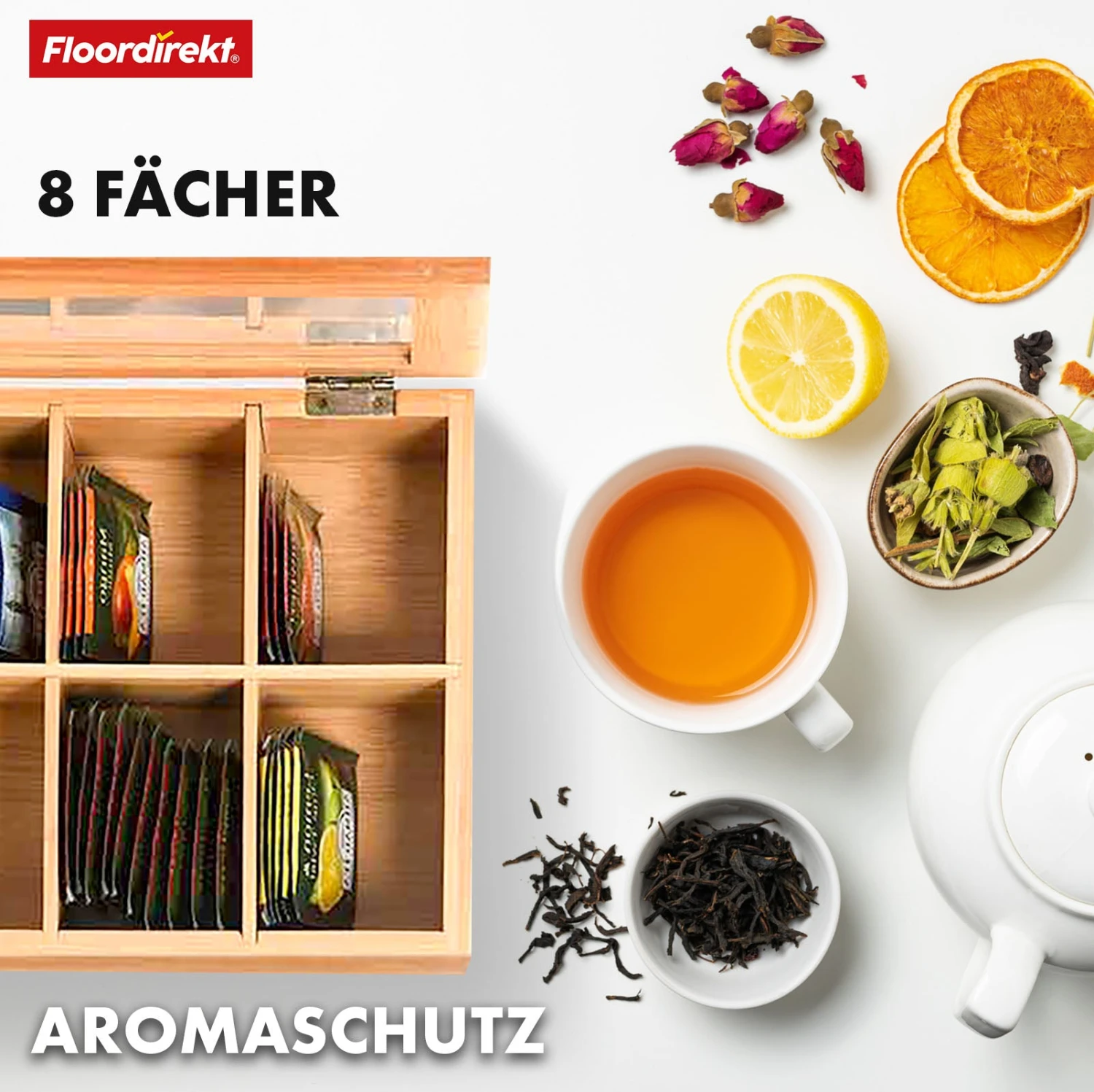 Bambus-Teebox Mit Deckel | Praktische Und Stilvolle Teeaufbewahrung | In Zwei Größen Erhältlich 7 Bambus-Teebox Mit Deckel | Praktische Und Stilvolle Teeaufbewahrung | In Zwei Größen Erhältlich – Bild 5