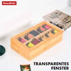 Bambus-Teebox Mit Deckel | Praktische Und Stilvolle Teeaufbewahrung | In Zwei Größen Erhältlich 28 Bambus-Teebox Mit Deckel | Praktische Und Stilvolle Teeaufbewahrung | In Zwei Größen Erhältlich -Floordirekt 13 24.2.Florida