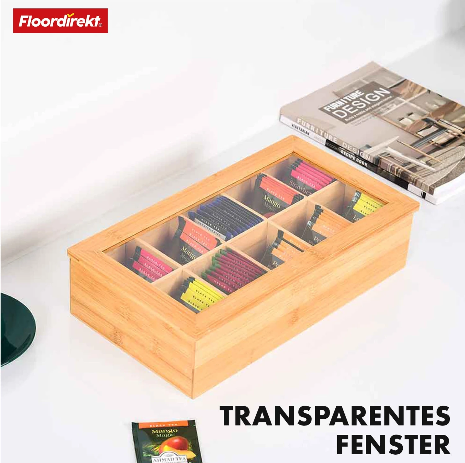 Bambus-Teebox Mit Deckel | Praktische Und Stilvolle Teeaufbewahrung | In Zwei Größen Erhältlich 15 Bambus-Teebox Mit Deckel | Praktische Und Stilvolle Teeaufbewahrung | In Zwei Größen Erhältlich – Bild 13