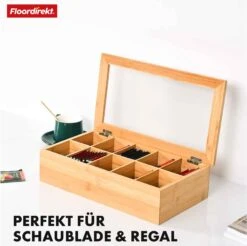 Bambus-Teebox Mit Deckel | Praktische Und Stilvolle Teeaufbewahrung | In Zwei Größen Erhältlich 29 Bambus-Teebox Mit Deckel | Praktische Und Stilvolle Teeaufbewahrung | In Zwei Größen Erhältlich -Floordirekt 13 24.3.Florida