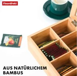 Bambus-Teebox Mit Deckel | Praktische Und Stilvolle Teeaufbewahrung | In Zwei Größen Erhältlich 25 Bambus-Teebox Mit Deckel | Praktische Und Stilvolle Teeaufbewahrung | In Zwei Größen Erhältlich -Floordirekt 13 24.5.Florida