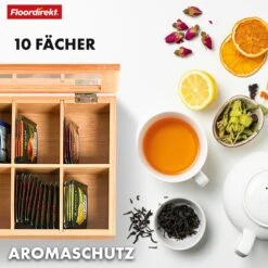 Bambus-Teebox Mit Deckel | Praktische Und Stilvolle Teeaufbewahrung | In Zwei Größen Erhältlich 27 Bambus-Teebox Mit Deckel | Praktische Und Stilvolle Teeaufbewahrung | In Zwei Größen Erhältlich -Floordirekt 13 24.7.Florida