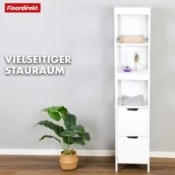 Badezimmerschrank | Idaho | Weißer Schrank Mit 5 Fächer | Kompaktes Design Für Optimalen Stauraum 15 Badezimmerschrank | Idaho | Weißer Schrank Mit 5 Fächer | Kompaktes Design Für Optimalen Stauraum -Floordirekt 14 24.2.Idaho