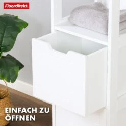 Badezimmerschrank | Idaho | Weißer Schrank Mit 5 Fächer | Kompaktes Design Für Optimalen Stauraum 11 Badezimmerschrank | Idaho | Weißer Schrank Mit 5 Fächer | Kompaktes Design Für Optimalen Stauraum -Floordirekt 14 24.5.Idaho