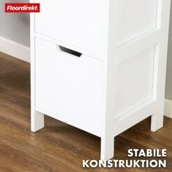 Badezimmerschrank | Idaho | Weißer Schrank Mit 5 Fächer | Kompaktes Design Für Optimalen Stauraum 12 Badezimmerschrank | Idaho | Weißer Schrank Mit 5 Fächer | Kompaktes Design Für Optimalen Stauraum -Floordirekt 14 24.6.Idaho