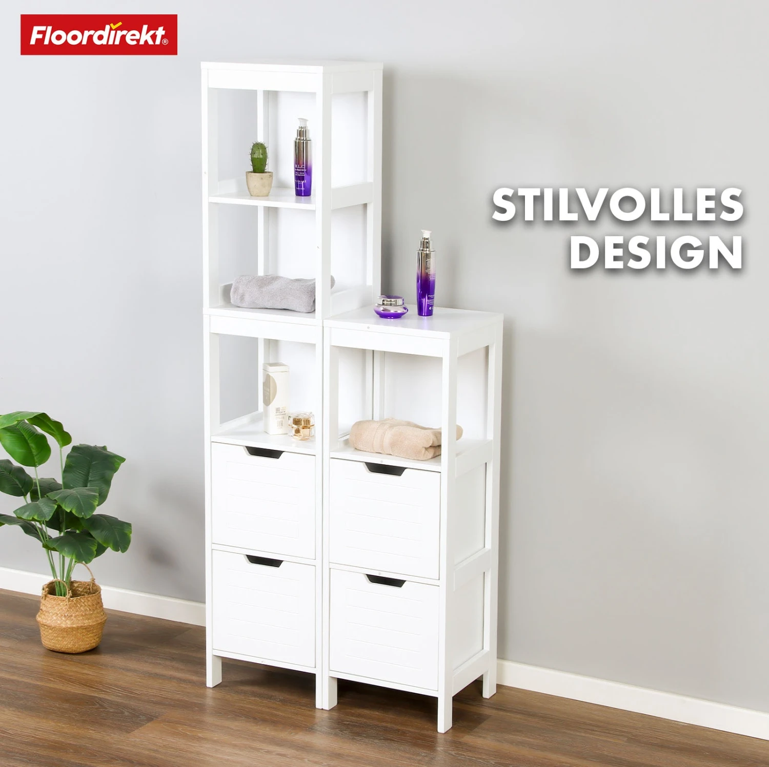 Badezimmerschrank | Idaho | Weißer Schrank Mit 5 Fächer | Kompaktes Design Für Optimalen Stauraum 8 Badezimmerschrank | Idaho | Weißer Schrank Mit 5 Fächer | Kompaktes Design Für Optimalen Stauraum – Bild 6