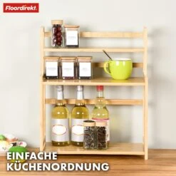 Bambus-Küchenregal | Alabama | Stilvoller Stauraum Für Gewürze Und Utensilien 14 Bambus-Küchenregal | Alabama | Stilvoller Stauraum Für Gewürze Und Utensilien -Floordirekt 16 24AlabamaBambusregal 3etagen 2.Alabama
