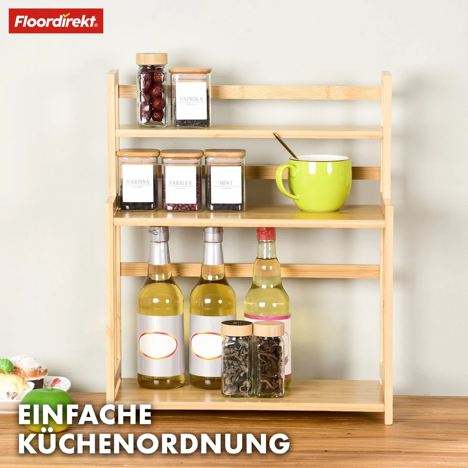 Bambus-Küchenregal | Alabama | Stilvoller Stauraum Für Gewürze Und Utensilien 8 Bambus-Küchenregal | Alabama | Stilvoller Stauraum Für Gewürze Und Utensilien – Bild 6