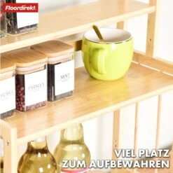 Bambus-Küchenregal | Alabama | Stilvoller Stauraum Für Gewürze Und Utensilien 13 Bambus-Küchenregal | Alabama | Stilvoller Stauraum Für Gewürze Und Utensilien -Floordirekt 16 24AlabamaBambusregal 3etagen 7.Alabama