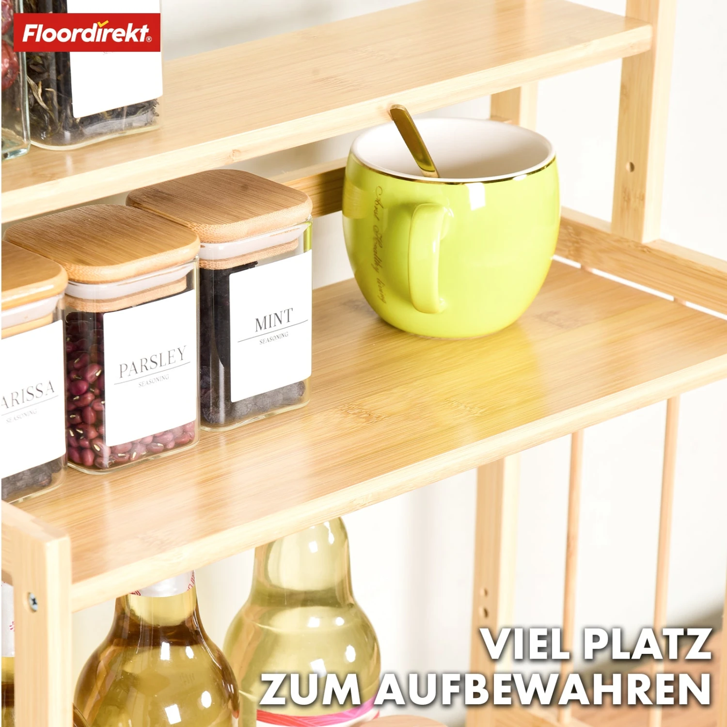 Bambus-Küchenregal | Alabama | Stilvoller Stauraum Für Gewürze Und Utensilien 7 Bambus-Küchenregal | Alabama | Stilvoller Stauraum Für Gewürze Und Utensilien – Bild 5