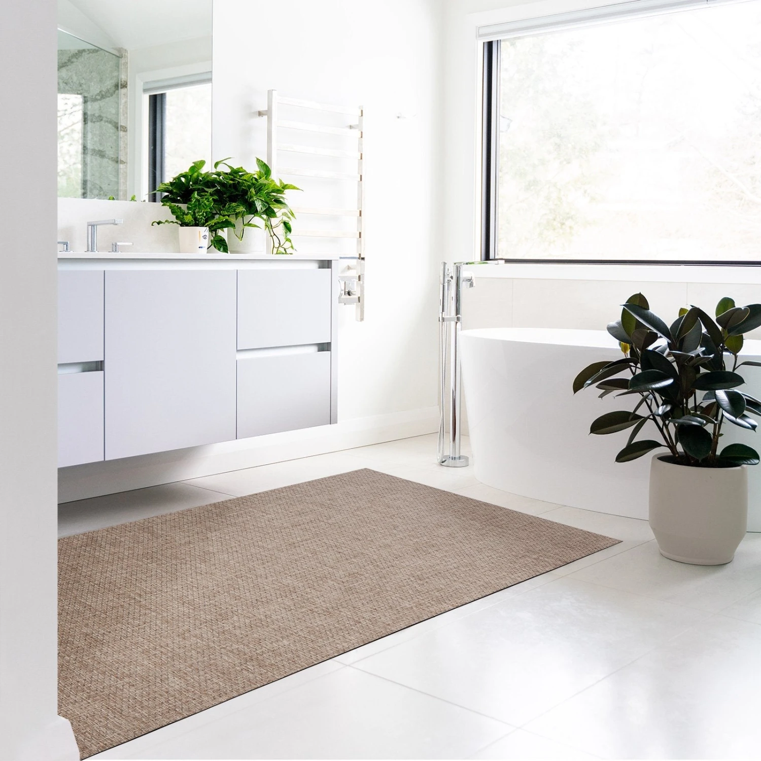 Vinyl-Badteppich | Rutschfeste & UV-beständige Badematte | Fußbodenheizung Geeignet 18 Vinyl-Badteppich | Rutschfeste & UV-beständige Badematte | Fußbodenheizung Geeignet – Bild 16