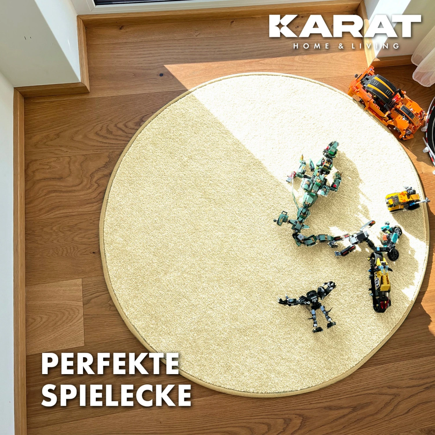 Kinderteppich | Crocodile | Rund | Für Mädchen Und Jungen | Einfarbig 18 Kinderteppich | Crocodile | Rund | Für Mädchen Und Jungen | Einfarbig – Bild 16