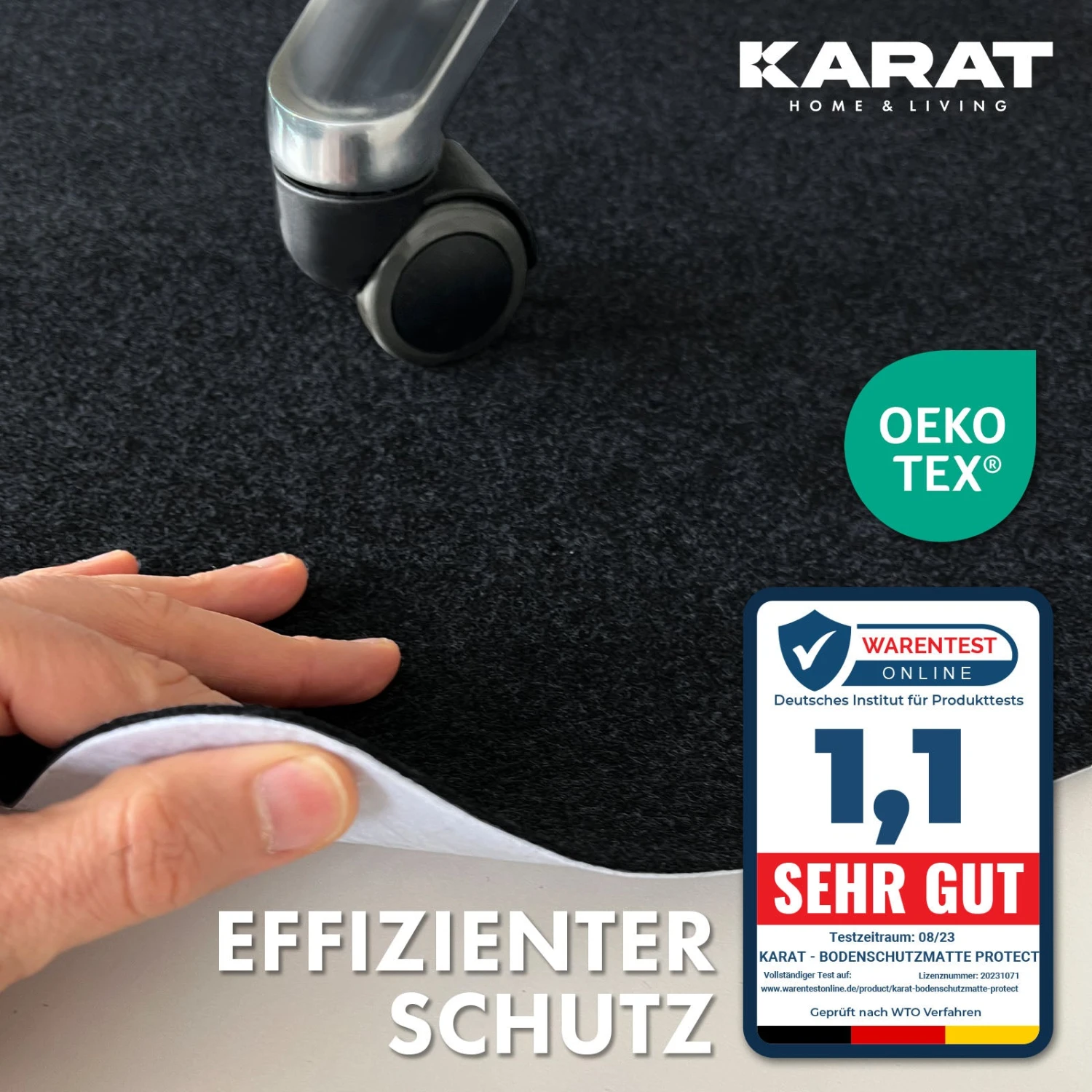 Bodenschutzmatte Viking | Bürostuhlunterlage Aus Polyester | Für Hartböden 18 Bodenschutzmatte Viking | Bürostuhlunterlage Aus Polyester | Für Hartböden – Bild 16