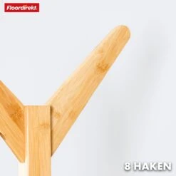 Bambus-Garderobenständer | Maryland | Elegantes Und Natürliches Design | 8 Haken Für Jacken, Taschen Und Mehr 12 Bambus-Garderobenständer | Maryland | Elegantes Und Natürliches Design | 8 Haken Für Jacken, Taschen Und Mehr -Floordirekt 17 24.6.Maryland