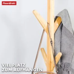 Bambus-Garderobenständer | Maryland | Elegantes Und Natürliches Design | 8 Haken Für Jacken, Taschen Und Mehr 13 Bambus-Garderobenständer | Maryland | Elegantes Und Natürliches Design | 8 Haken Für Jacken, Taschen Und Mehr -Floordirekt 17 24.7.Maryland