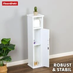 Badezimmerschrank | Wisconsin | Toilettenschrank Mit Praktischer Klopapierhalterung Für Kleine Räume 15 Badezimmerschrank | Wisconsin | Toilettenschrank Mit Praktischer Klopapierhalterung Für Kleine Räume -Floordirekt 18 24.3.Wisconsin