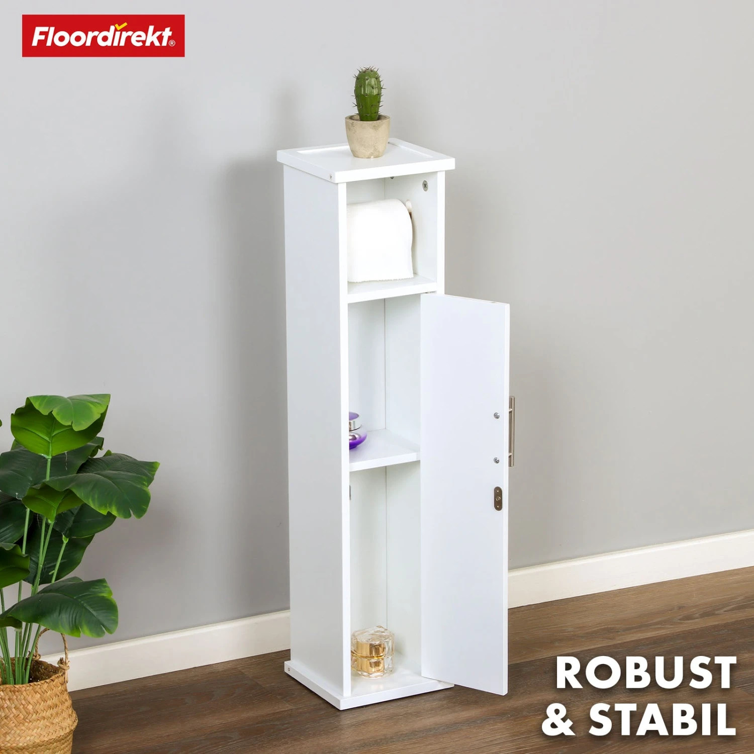 Badezimmerschrank | Wisconsin | Toilettenschrank Mit Praktischer Klopapierhalterung Für Kleine Räume 9 Badezimmerschrank | Wisconsin | Toilettenschrank Mit Praktischer Klopapierhalterung Für Kleine Räume – Bild 7