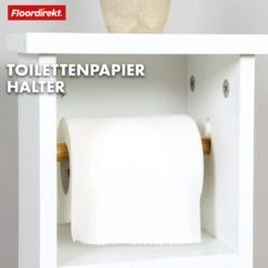 Badezimmerschrank | Wisconsin | Toilettenschrank Mit Praktischer Klopapierhalterung Für Kleine Räume 11 Badezimmerschrank | Wisconsin | Toilettenschrank Mit Praktischer Klopapierhalterung Für Kleine Räume -Floordirekt 18 24.5.Wisconsin
