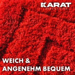 Badematte Atlantis | Reckteckig | Rutschhemmende Rückseite | In Verschiedenen Farben & Größen 39 Badematte Atlantis | Reckteckig | Rutschhemmende Rückseite | In Verschiedenen Farben & Größen -Floordirekt 18BadematteAtlantis 2.Texture Rot