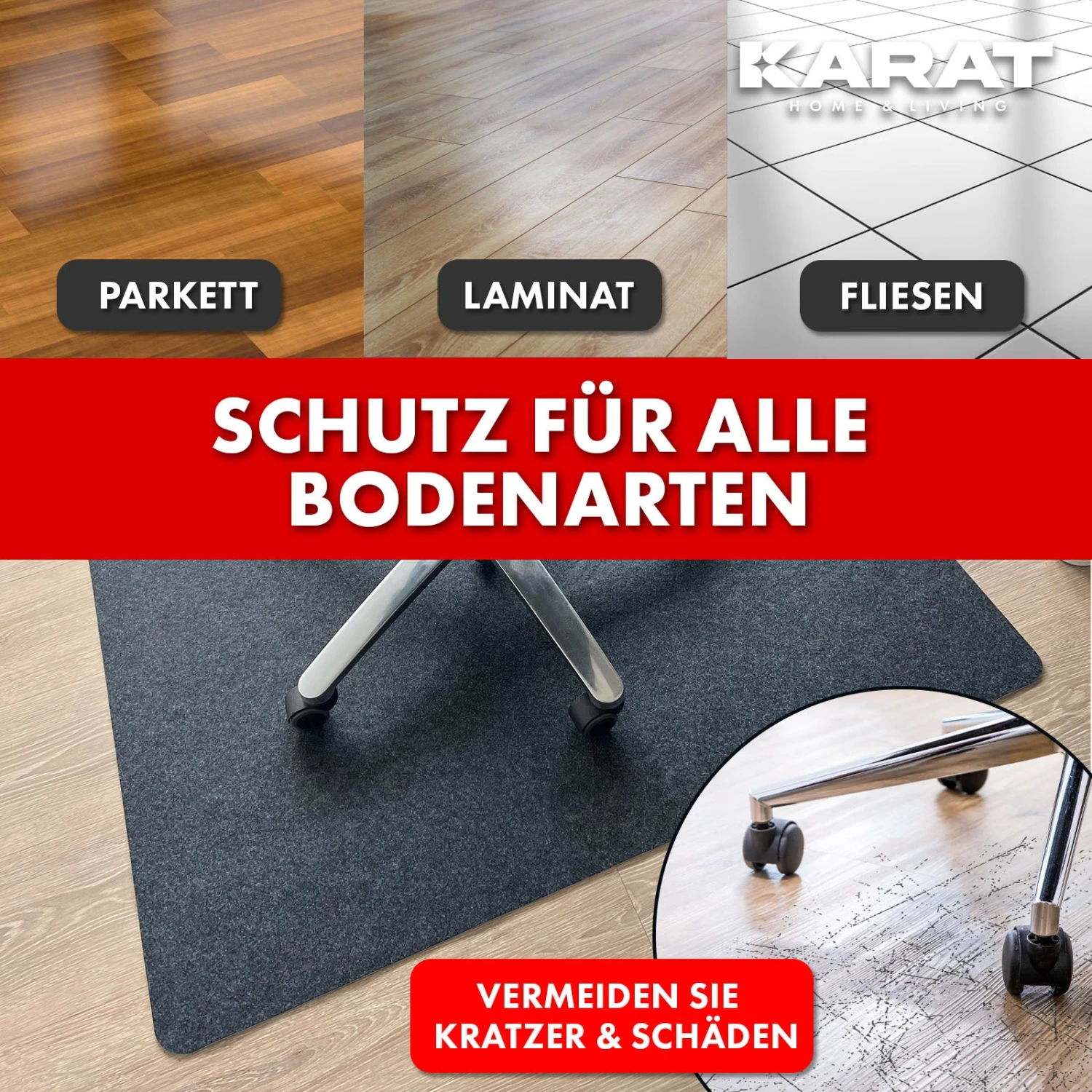 Bodenschutzmatte Viking | Bürostuhlunterlage Aus Polyester | Für Hartböden 21 Bodenschutzmatte Viking | Bürostuhlunterlage Aus Polyester | Für Hartböden – Bild 19