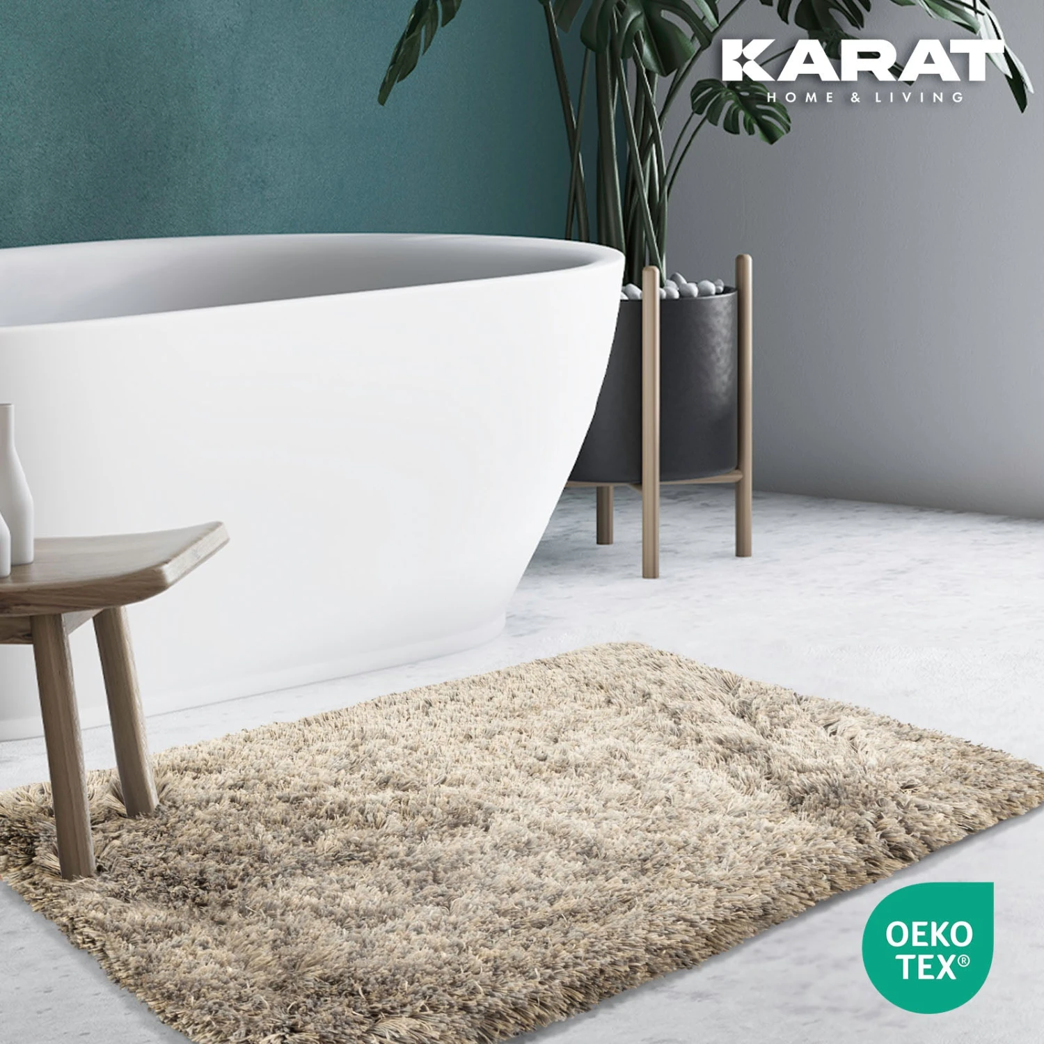 Badematte Amour | Reckteckig | Rutschhemmende Rückseite | In Verschiedenen Farben & Größen 3 Badematte Amour | Reckteckig | Rutschhemmende Rückseite | In Verschiedenen Farben & Größen