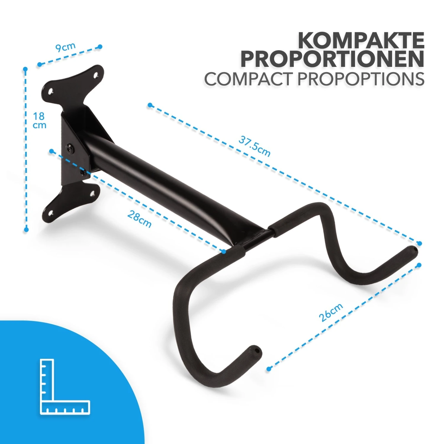 Fahrradhalterung Bernie | Zur Wandmontage | Klappbar | Indoor 4 Fahrradhalterung Bernie | Zur Wandmontage | Klappbar | Indoor – Bild 2