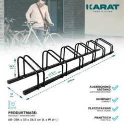 Fahrradständer Linus | Schwarz Oder Silber | Zur Boden- Oder Wandmontage | Verschiedene Größen 33 Fahrradständer Linus | Schwarz Oder Silber | Zur Boden- Oder Wandmontage | Verschiedene Größen -Floordirekt 2.Dimensions 6 FahrradstandHS T039A BLACK UPDATE