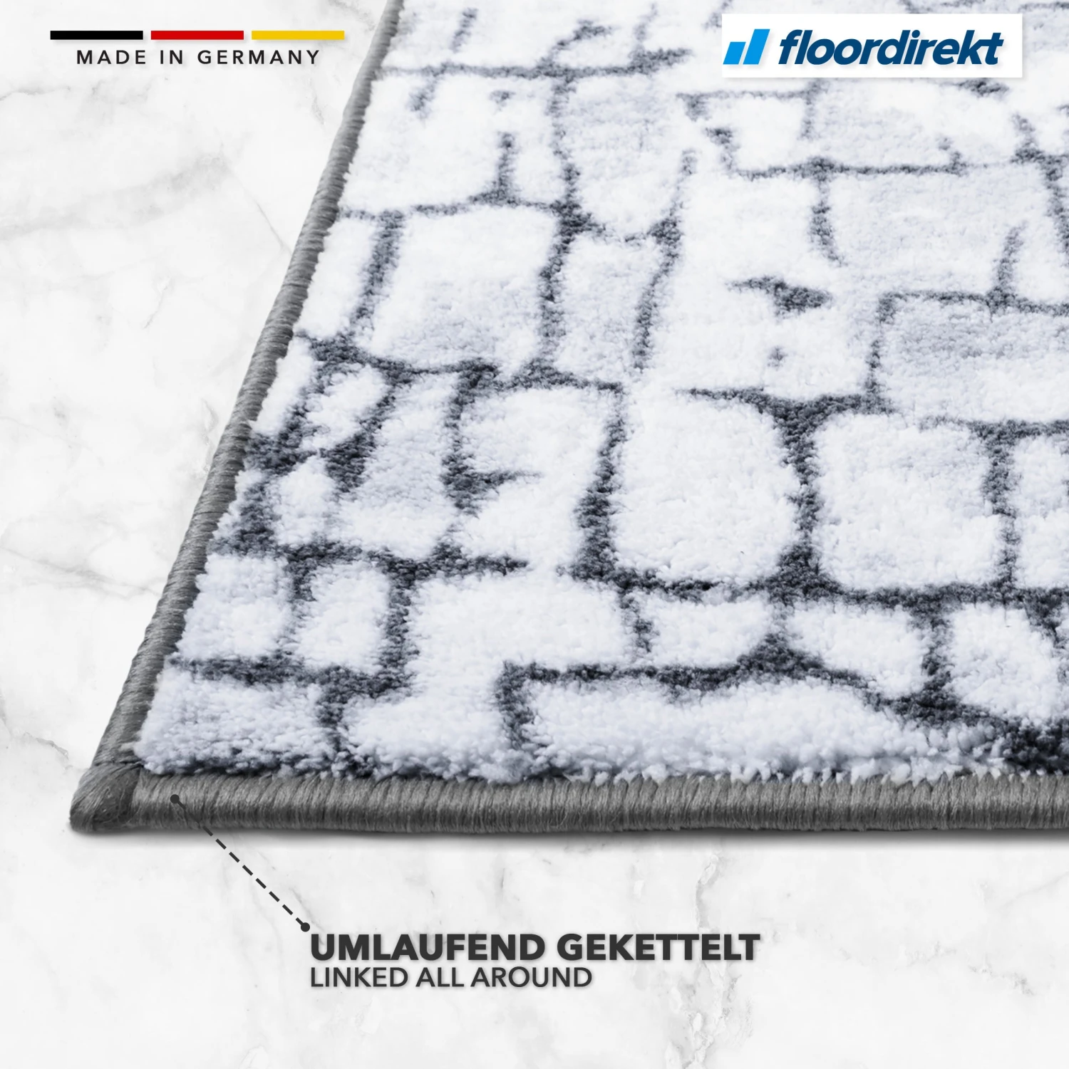 Teppich-Läufer Nach Maß | Aqua | Multi-Läufer | Moderner Wohnteppich 4 Teppich-Läufer Nach Maß | Aqua | Multi-Läufer | Moderner Wohnteppich – Bild 2