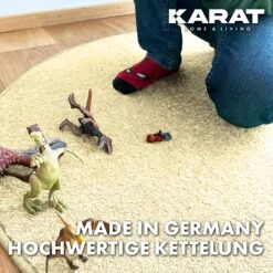 Kinderteppich | Crocodile | Rund | Für Mädchen Und Jungen | Einfarbig 41 Kinderteppich | Crocodile | Rund | Für Mädchen Und Jungen | Einfarbig -Floordirekt 20KinderspielteppichKrokodil 7.Kettelung Creme