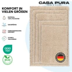 Badematten Sky | Badteppich In Eckig & Rund | Rutschhemmende Rückseite 41 Badematten Sky | Badteppich In Eckig & Rund | Rutschhemmende Rückseite -Floordirekt 20SKYbadematte Casapura7.vielengroessen Beige