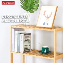 Bambus-Standregal | Ohio | Platzsparendes Holzregal Mit 5 Etagen | Ideal Für Bad, Schlafzimmer Und Wohnzimmer 11 Bambus-Standregal | Ohio | Platzsparendes Holzregal Mit 5 Etagen | Ideal Für Bad, Schlafzimmer Und Wohnzimmer -Floordirekt 22 24 5.Ohio