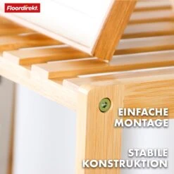 Bambus-Standregal | Ohio | Platzsparendes Holzregal Mit 5 Etagen | Ideal Für Bad, Schlafzimmer Und Wohnzimmer 13 Bambus-Standregal | Ohio | Platzsparendes Holzregal Mit 5 Etagen | Ideal Für Bad, Schlafzimmer Und Wohnzimmer -Floordirekt 22 24 7.Ohio