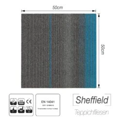 Nylon Teppichfliesen Sheffield | 50 X 50 Cm | Selbstliegender Bodenbelag 29 Nylon Teppichfliesen Sheffield | 50 X 50 Cm | Selbstliegender Bodenbelag -Floordirekt 23527 Sheffield blau SFD133F47 08 1600x1600 10ecda85 b8fc 4c44 bc3a 0edaebdbe6a0