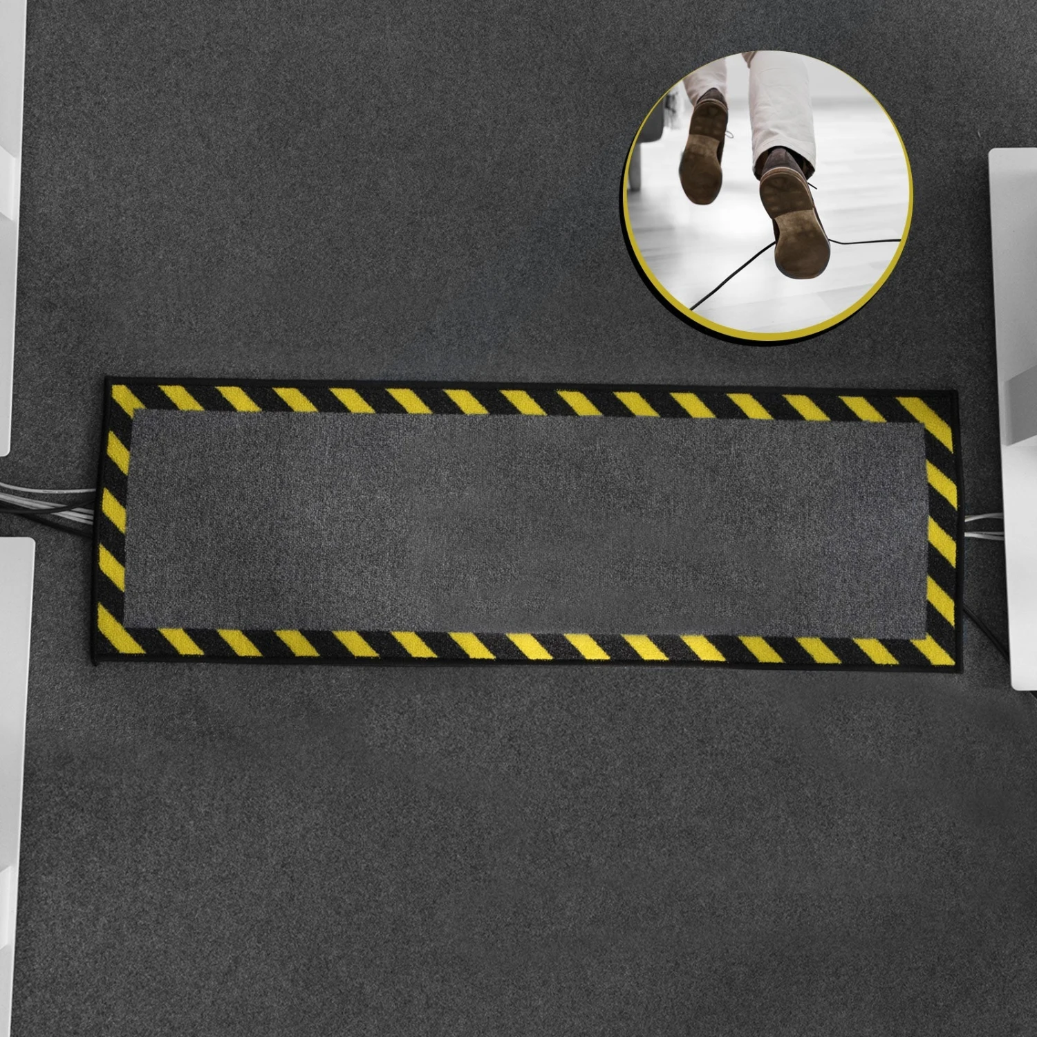 Kabelmatte Mit Warnumrandung | In 2 Größen Verfügbar 10 Kabelmatte Mit Warnumrandung | In 2 Größen Verfügbar – Bild 8