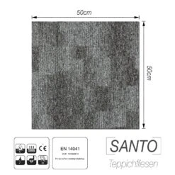 Teppichfliesen Santo | 50 X 50 Cm | Selbstliegend 41 Teppichfliesen Santo | 50 X 50 Cm | Selbstliegend -Floordirekt 24671 Santo tile 76 06 1600x1600 acb05af6 14f4 4c6e 8f0c 2e3a72aa8cd2