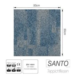 Teppichfliesen Santo | 50 X 50 Cm | Selbstliegend 34 Teppichfliesen Santo | 50 X 50 Cm | Selbstliegend -Floordirekt 24713 Santo tile 81 06 1600x1600 0a87e465 d9b3 47ed b94e b502e29f4b5b