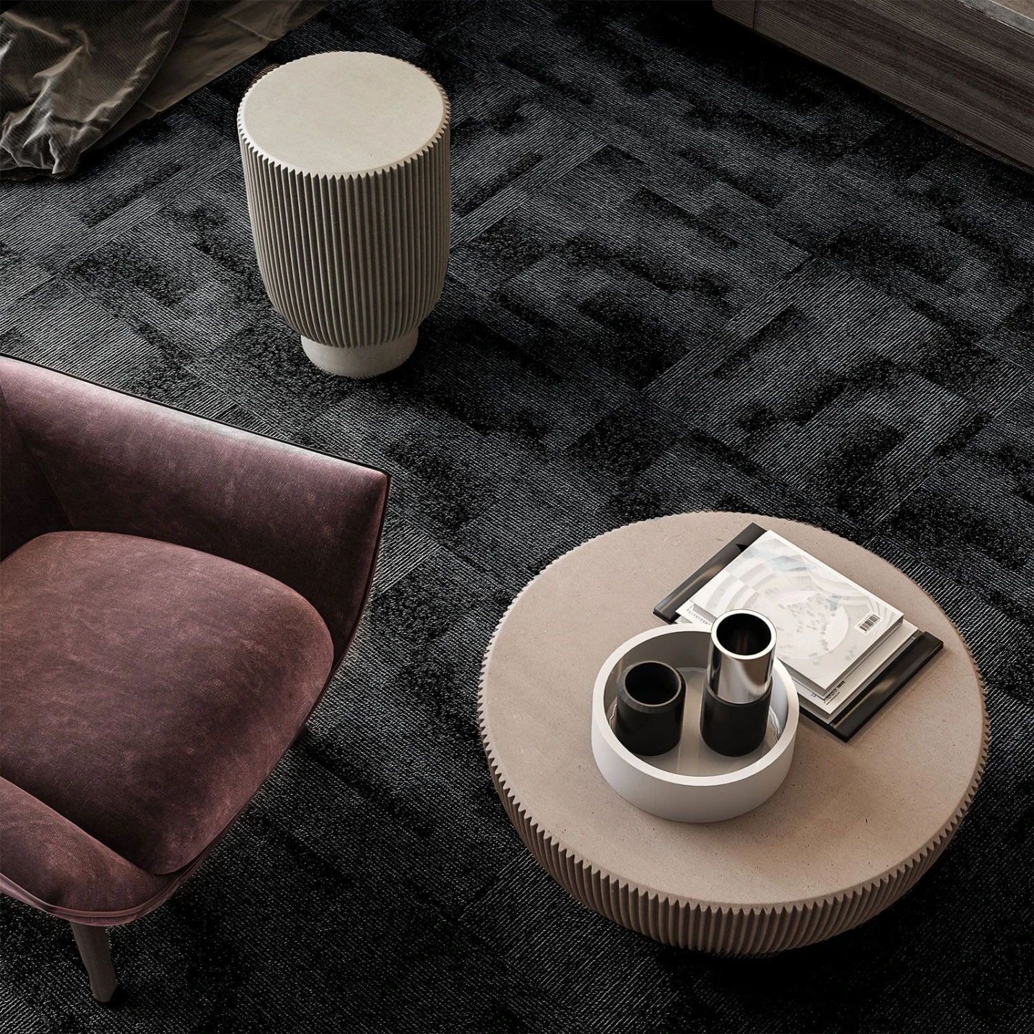 Teppichfliesen Santo | 50 X 50 Cm | Selbstliegend 11 Teppichfliesen Santo | 50 X 50 Cm | Selbstliegend – Bild 9