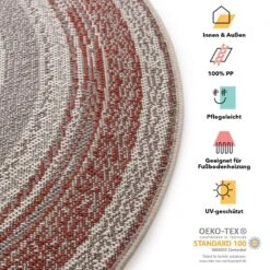 Karat Outdoorteppich | Zoe | 7 Farben | Rund 27 Karat Outdoorteppich | Zoe | 7 Farben | Rund -Floordirekt 26142 KARAT Zoe 19621 185 info deutsch 1600x1600 ee9985ef ec18 42cd a851 027bc6020a52